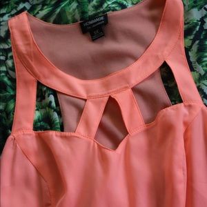 Tropical print dress